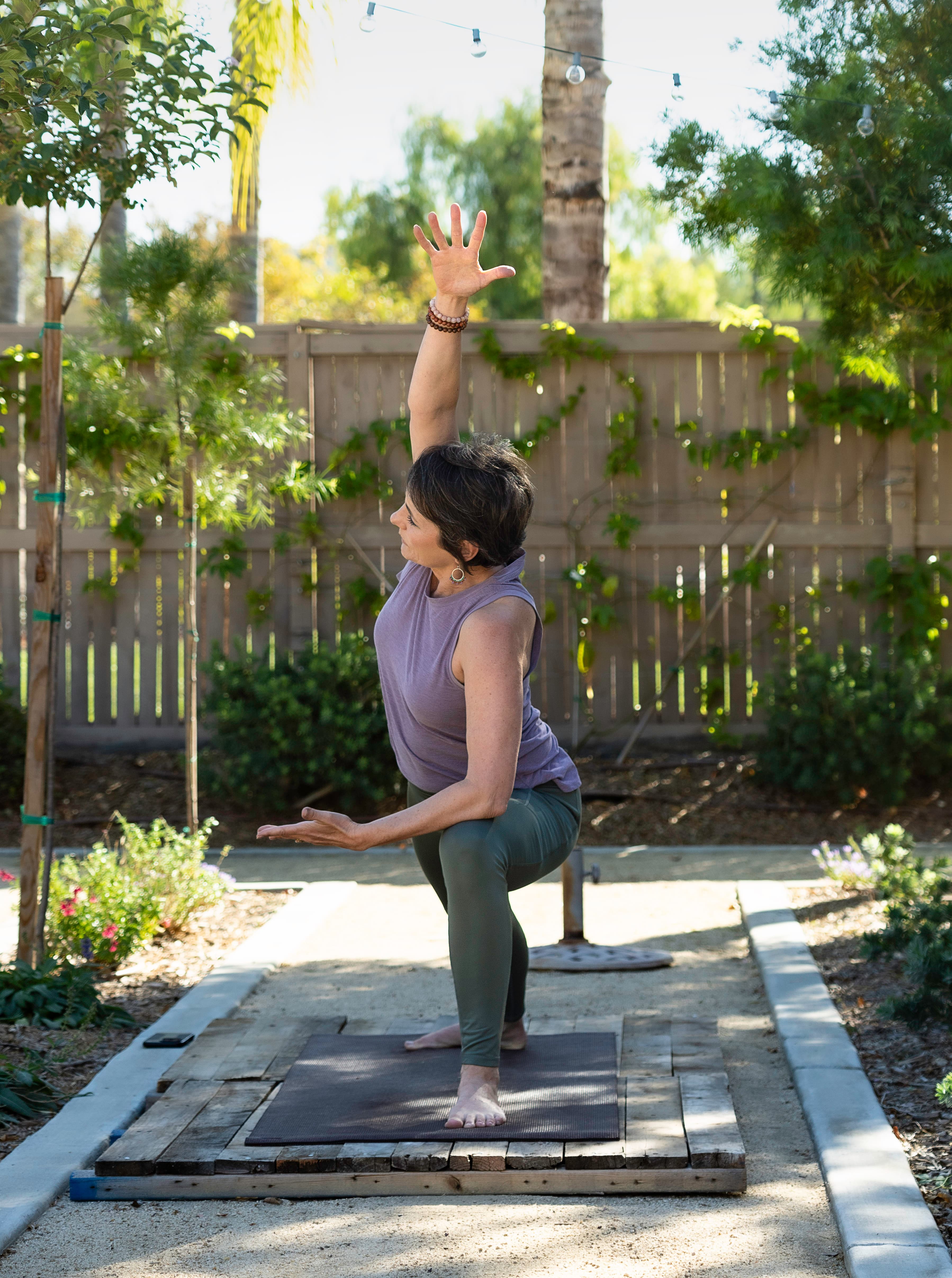 Serene yoga practice